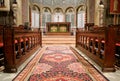 Church alter and highly decorated apse chancel of Wilton